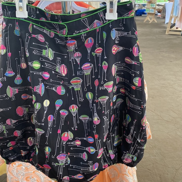 Black silk Anna Sui Bubble Skirt - Picture 6 of 9